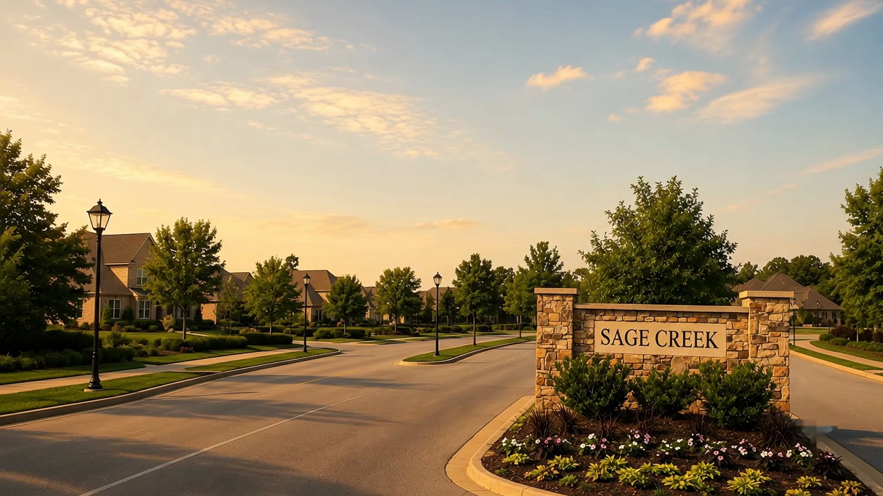 Sage Creek entrance at golden hour
